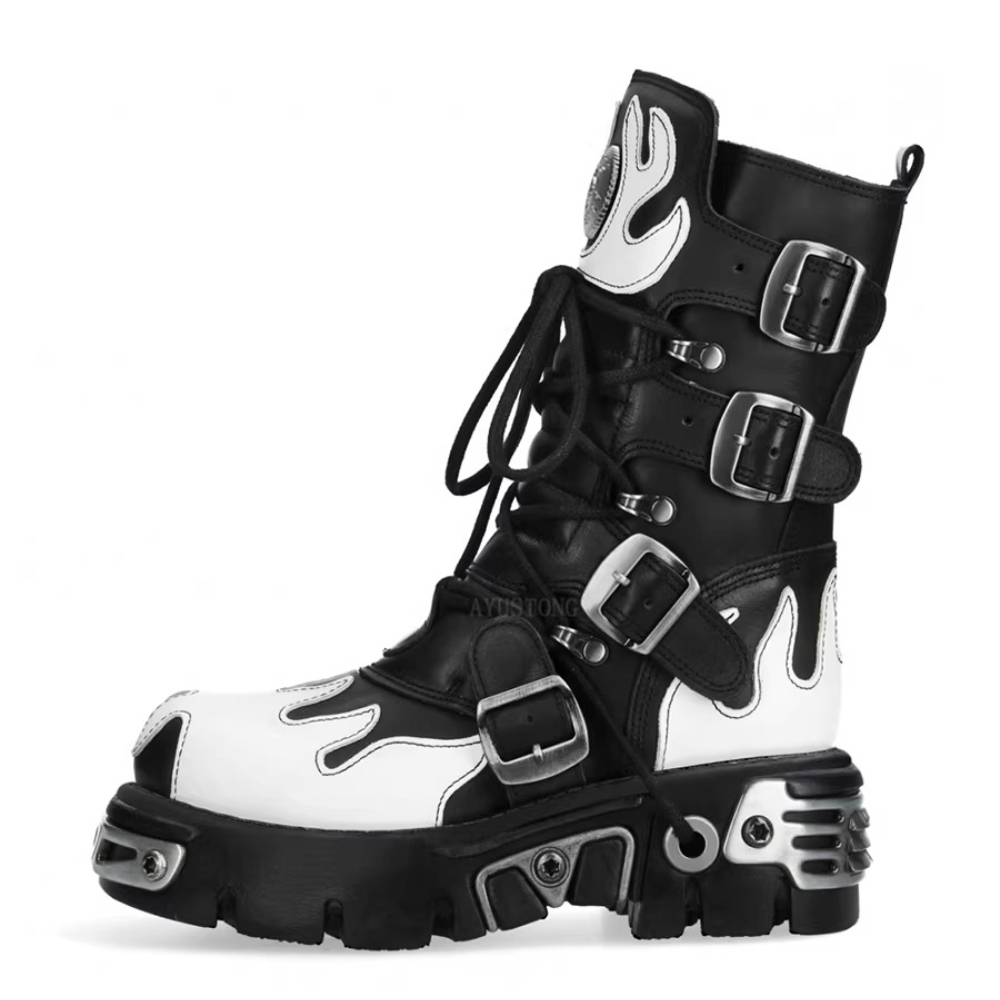 Women'S Fashion Riding Boots - Nouvelles Bottes de Moto Gothiques Punk