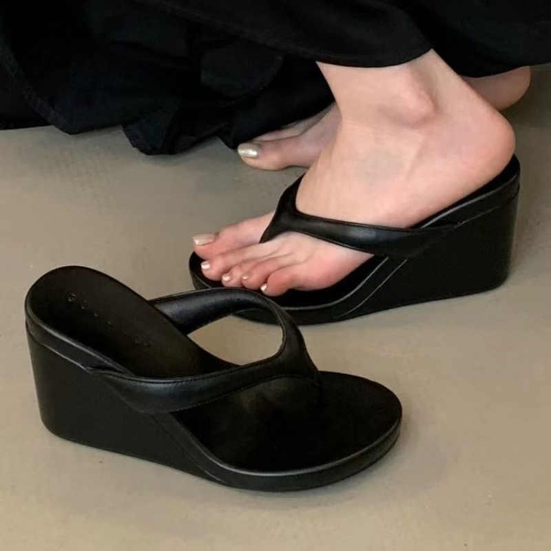 Women'S Fashion Designer Clothes - Pantoufles à bout compensé pour femmes,
