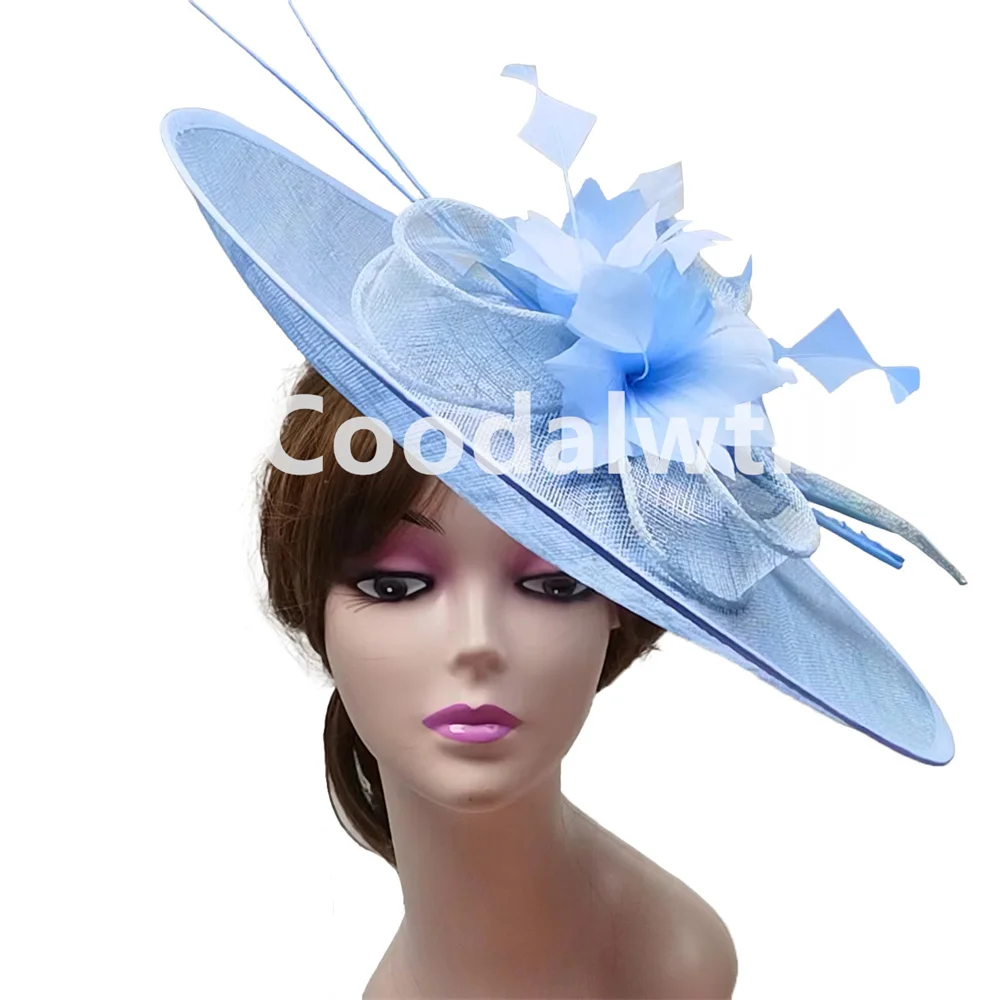 Women'S Fashion Kentucky Derby - Femmes Kentucky Derby grand Chapeau fascinateur