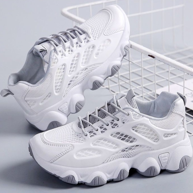 Women'S Fashion Running Shoes - Baskets épaisses en maille respirante pour