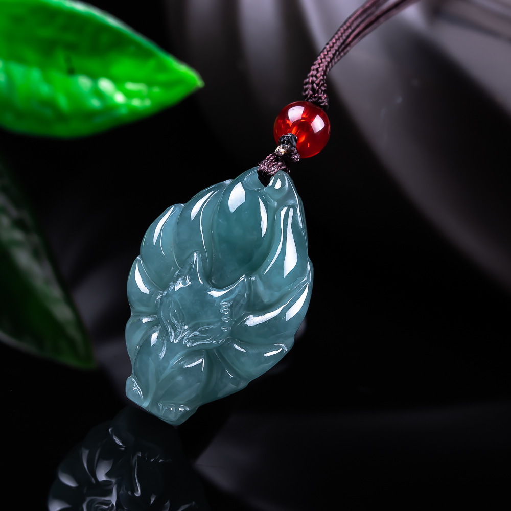Women'S Fashion Trends - Collier pendentif renard en jadéite birmane