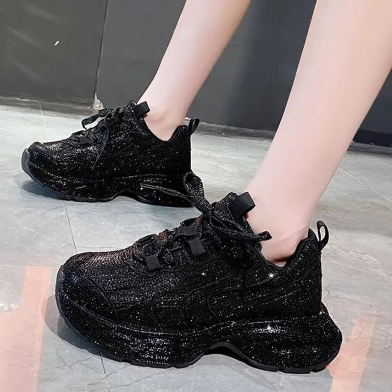 Women'S Fashion Running Shoes - Designer femmes Bling chaussures de course