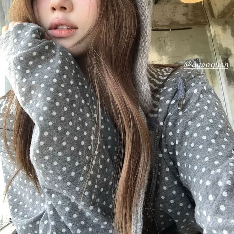 Women'S Fashion Zip Up Hoodies - Sweat-shirt à capuche imprimé décontracté à