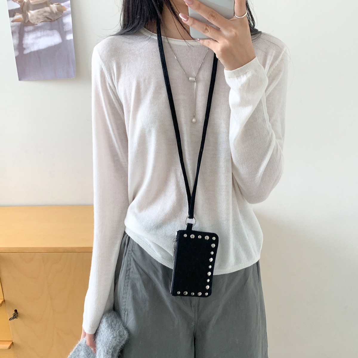 Nouveau sac à bandoulière clou - Coin Purse Women avis et prix