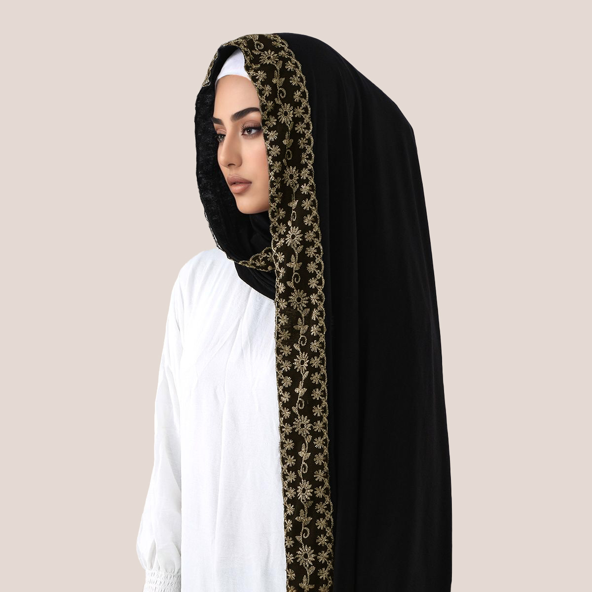 Dentelle broderie coton Jersey - Women'S Fashion Headbands avis et prix