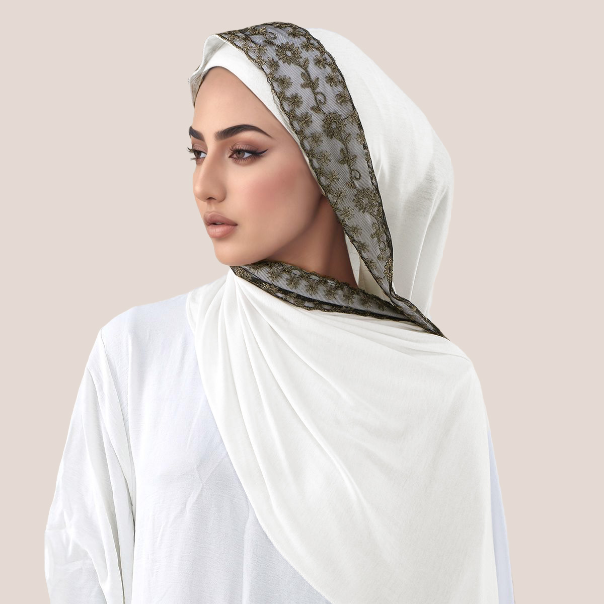 Dentelle broderie coton Jersey - Women'S Fashion Headbands avis et prix