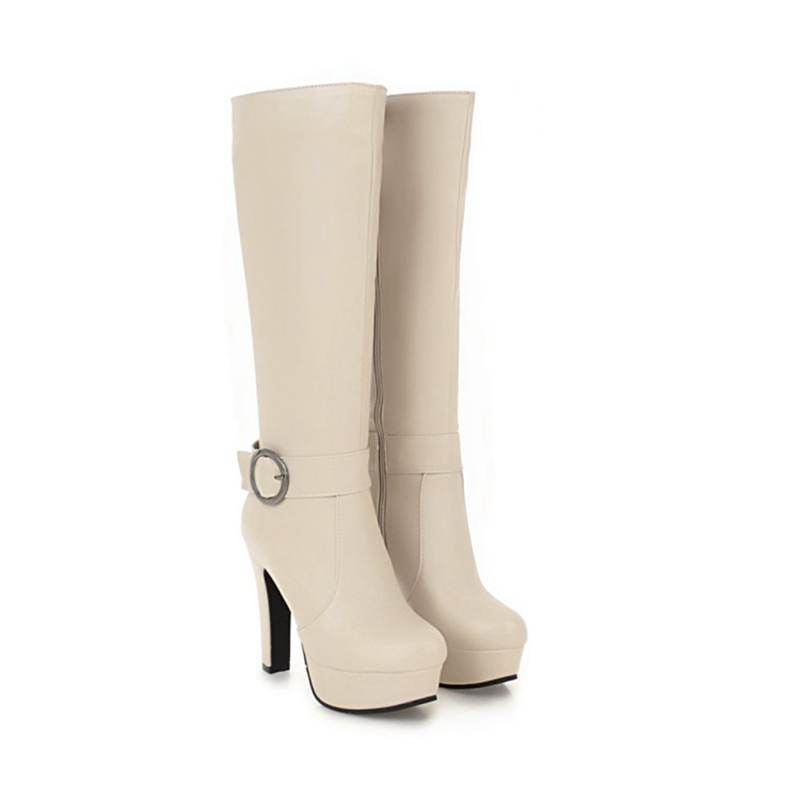 Bottes hautes en cuir pour fem - Women'S Fashion Riding Boots avis et prix