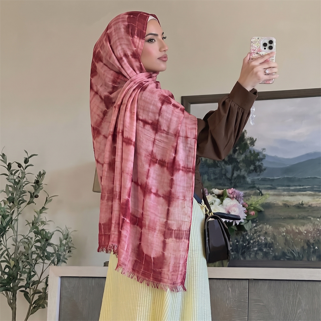 Foulard Hijab en Rayonne Tie-D - Women'S Fashion Headbands avis et prix