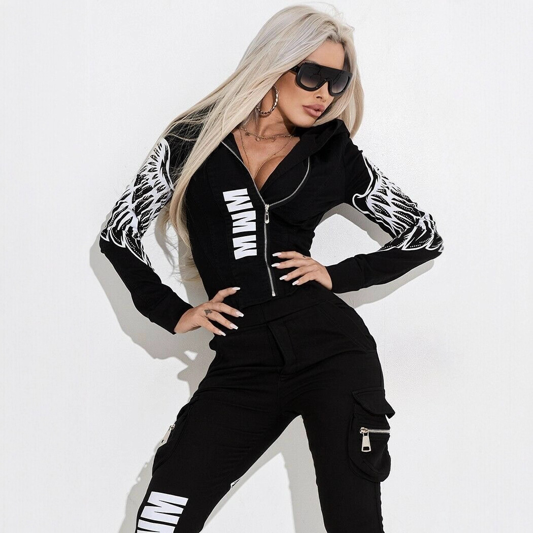 Ensemble de survêtement tendan - Women'S Fashion Zip Up Hoodies avis et prix