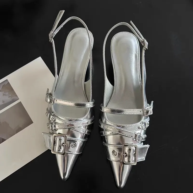 Mules à talons hauts à bout po - Women'S Fashion Belts avis et prix