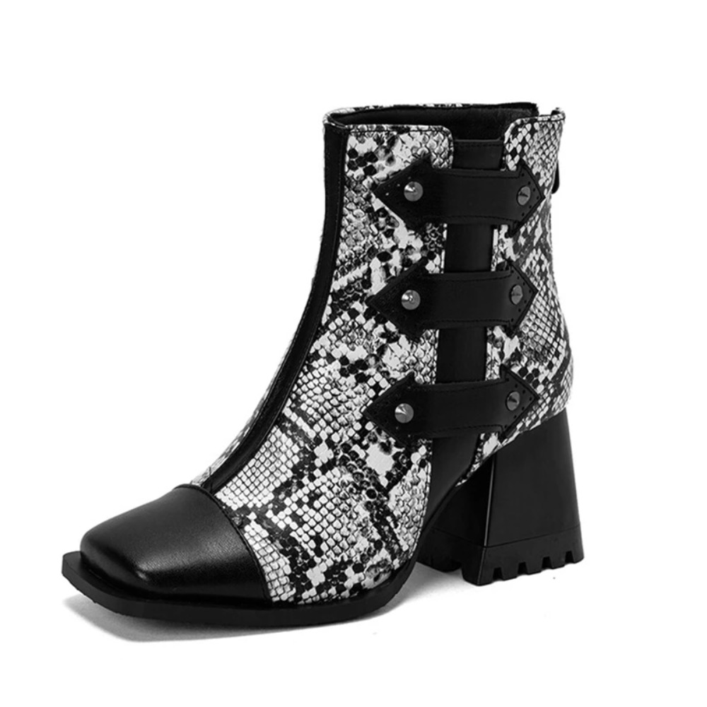 Bottines à bout carré pour fem - Women'S Fashion Riding Boots avis et prix