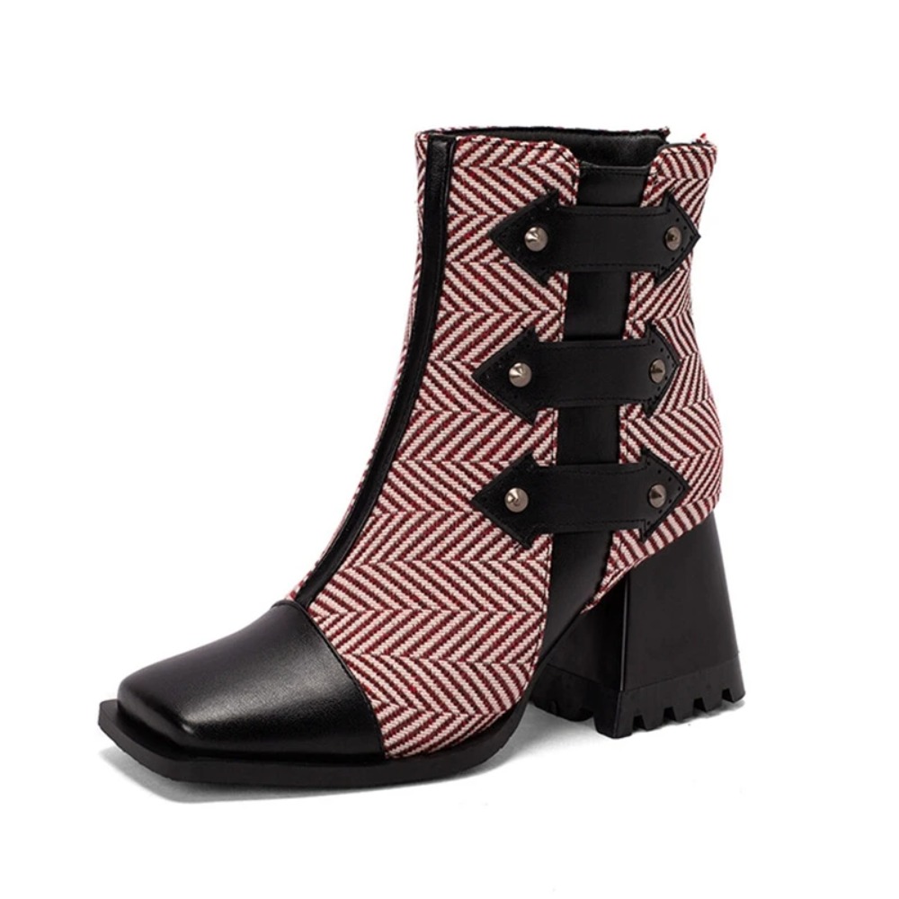 Bottines à bout carré pour fem - Women'S Fashion Riding Boots avis et prix