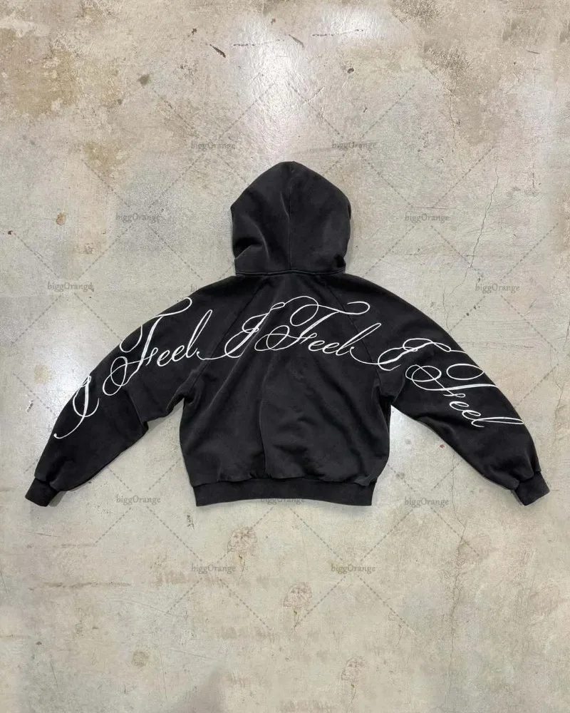 Y2K harajuku gothique lettre i - Women'S Fashion Zip Up Hoodies avis et prix