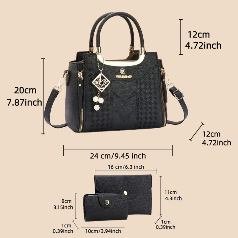 Ensemble de 3 sacs à main en c - Crossbody Bag Women avis et prix
