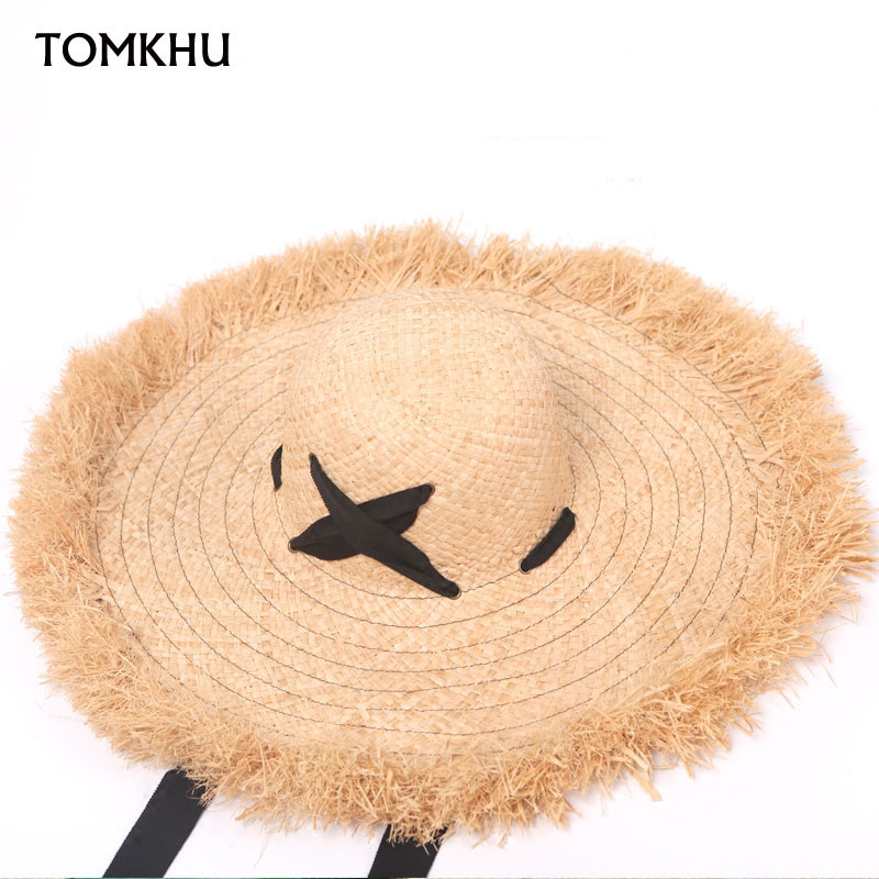 Chapeau de paille brute en rap - Women'S Fashion Kentucky Derby avis et prix