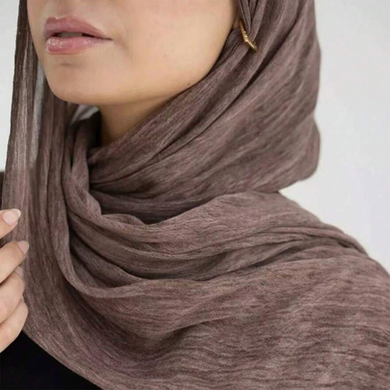 Mode froissé rayonne Hijab fem - Women'S Fashion Headbands avis et prix