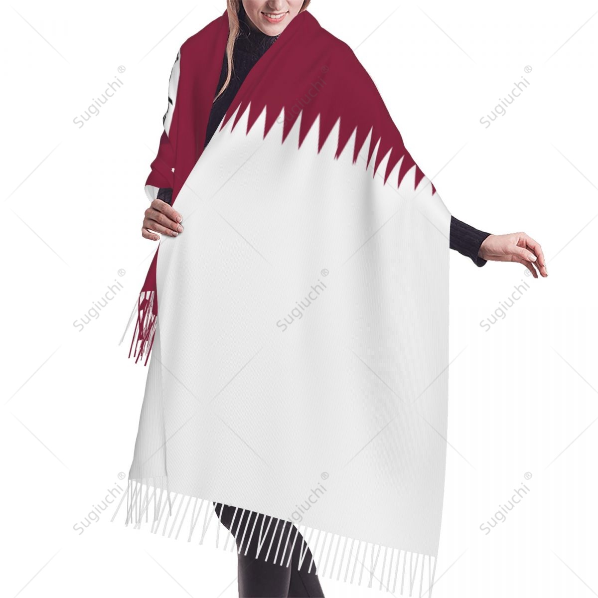 Qatar emblème drapeau écharpe  - Women Fashion Qatar avis et prix