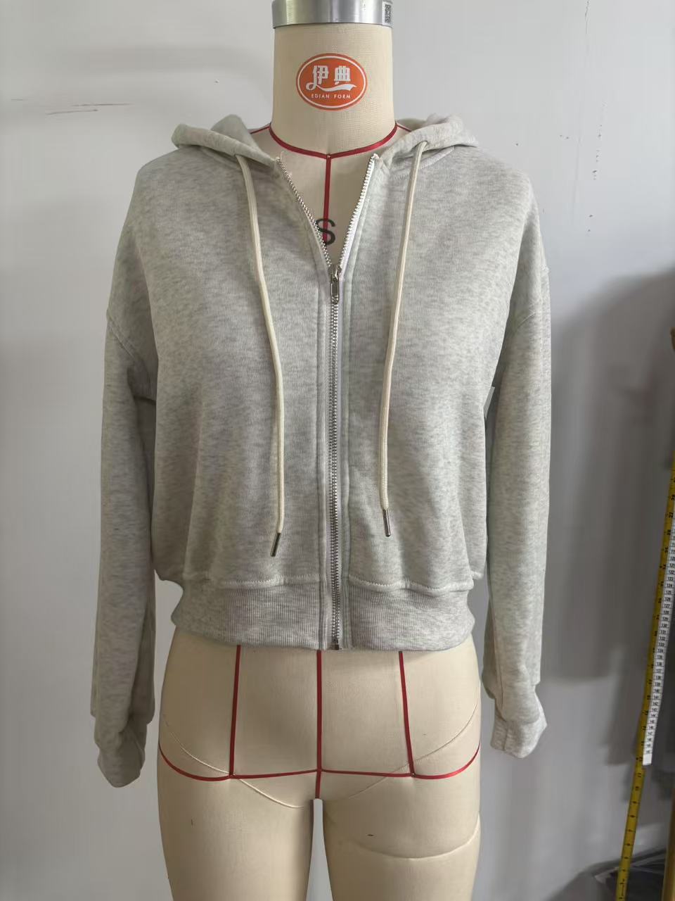 Sweat-shirt à capuche court gr - Women'S Fashion Zip Up Hoodies avis et prix