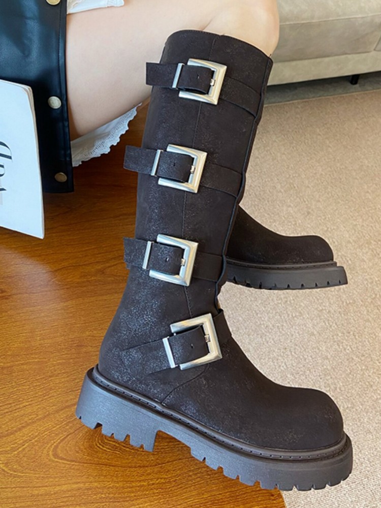 Bottes hautes multi-boucles po - Women'S Fashion Riding Boots avis et prix