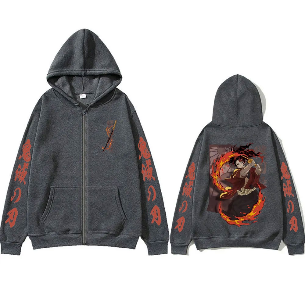 Nouveau Demon Slayer Tsugikuni - Women'S Fashion Zip Up Hoodies avis et prix