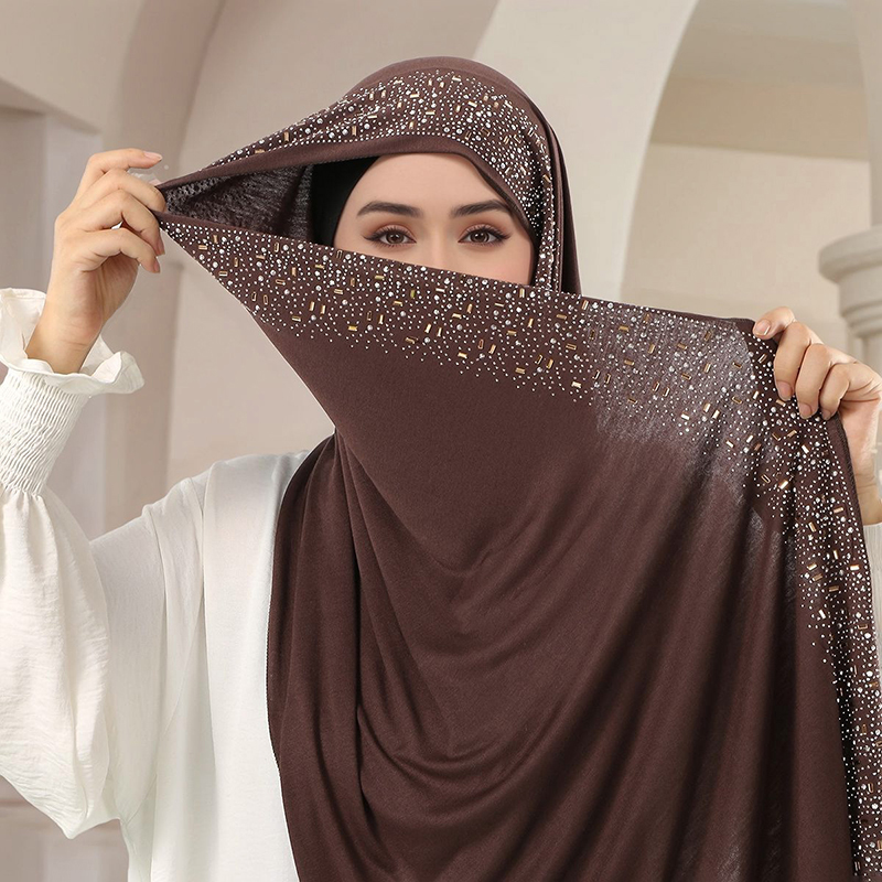 Hijab en jersey de coton scint - Women'S Fashion Headbands avis et prix