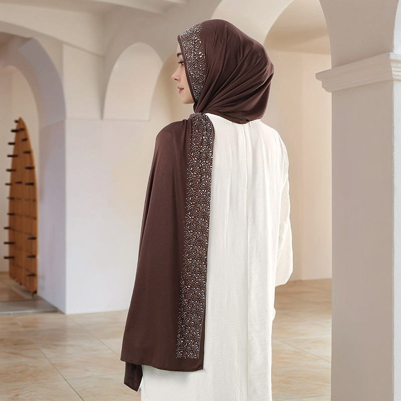 Hijab en jersey de coton scint - Women'S Fashion Headbands avis et prix