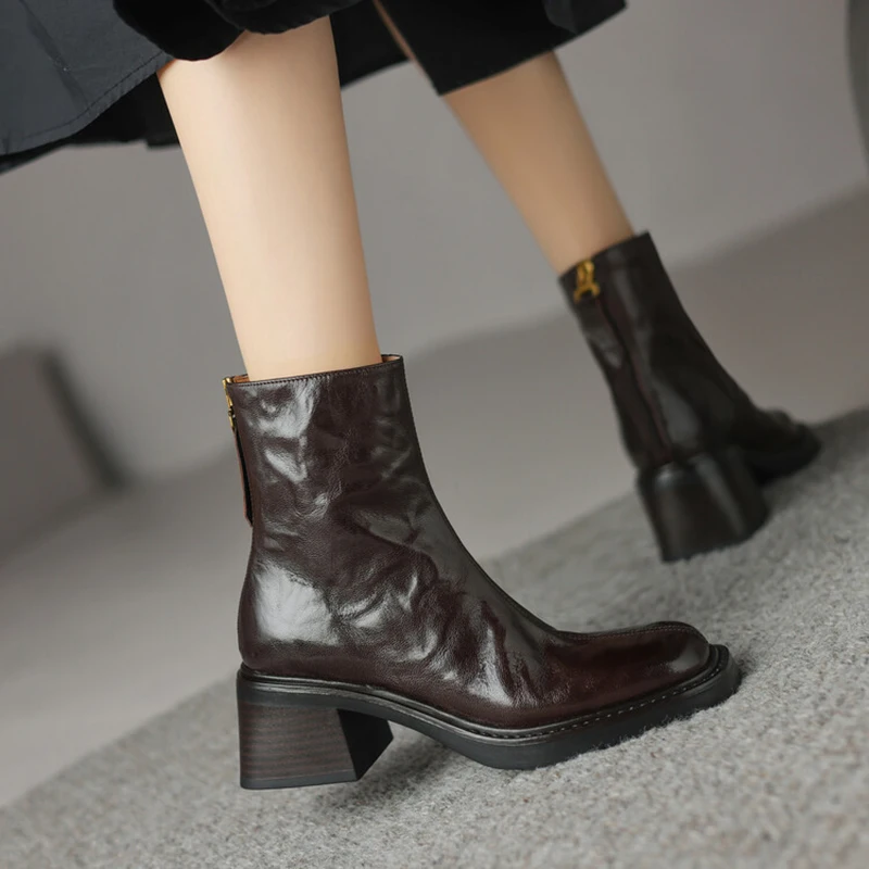 Bottines Vintage à talons épai - Women'S Fashion Socks avis et prix