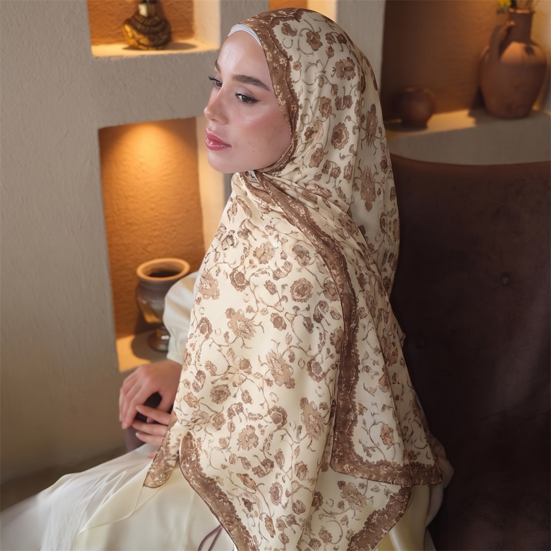 Hijab à imprimé floral vintage - Women'S Fashion Headbands avis et prix